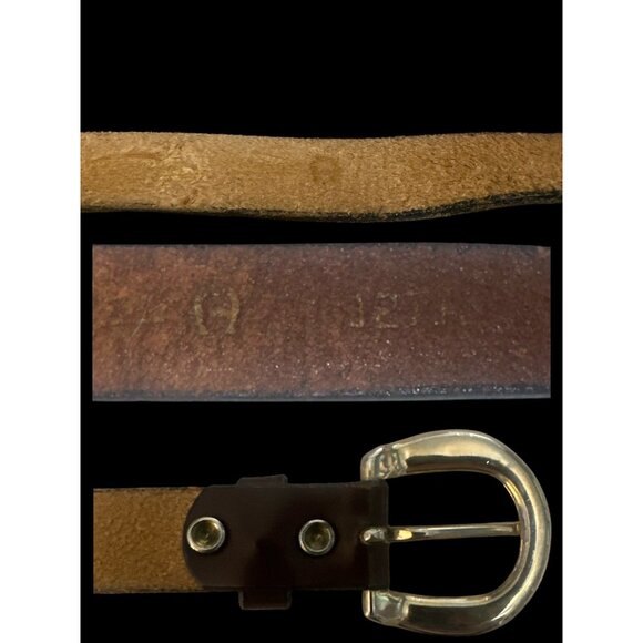 VTG Etienne Aigner Oxblood Red Leather Shoulder Bag & Belt Set 70s-80s Germany - Picture 13 of 13